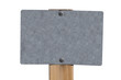 Old Blank Sheet Metal Sign Isolated