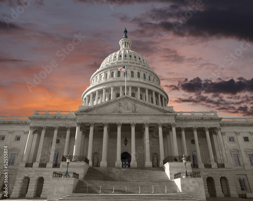 Photo: Dawn Sky over the United States Capitol Dawn Sky over the United States Capitol