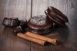 cinnamon sticks and chocolate