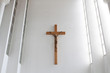 Jesus on a cross in the church