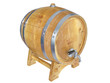 Illustration: Wooden barrel. 3D image Wooden barrel. 3D image
