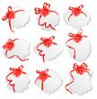 Vektor: Collection of holiday greeting cards with red roses. Vector Collection of holiday greeting cards with red roses. Vector