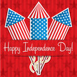 Happy Independence Day card in vector format.