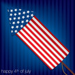Happy 4th of July card in vector format.