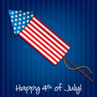 Happy 4th of July card in vector format.