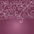Floral greeting card. Floral pattern.