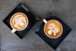 Cup of latte coffee