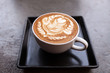 Cup of latte coffee