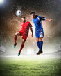 Two football player