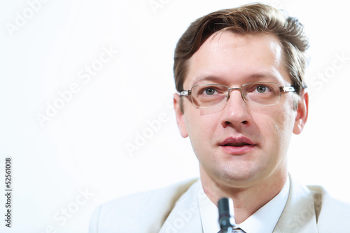 Photo: Businessman at meeting Businessman at meeting