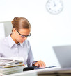 Accountant at work