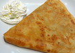 Crèpe avec crème chantilly