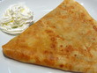 Crèpe avec crème chantilly