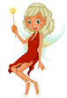 A fairy holding a yellow wand