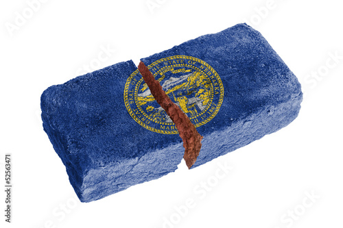 Photo: Rough broken brick Rough broken brick
