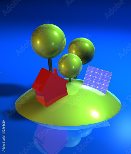 Illustration: Haus Insel Solar Haus Insel Solar