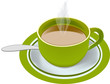 tè verde in tazza