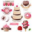 sweets and candies emblems