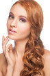 Woman with makeup and hairstyle