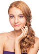 Woman with makeup and hairstyle