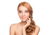 Woman with makeup and hairstyle