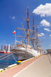 Shipyard in Gdynia city at Baltic Sea, Poland