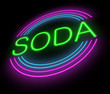 Neon soda sign.