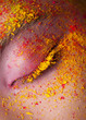 Woman eye with makeup