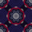 Seamless pattern with abstract elements, damask tiles