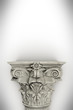 Single greek column isolated on white
