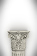 Single greek column isolated on white