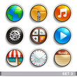 round button icons-set 3