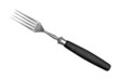 Fork on white background