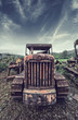 rusty tractor front