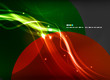 Abstract glowing lines