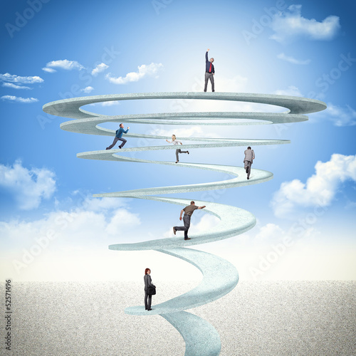 Photo: business spiral business spiral