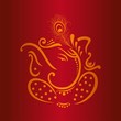 Ganesha, Hindu wedding card, royal Rajasthan, India