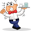 Angry Waiter Cartoon