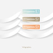 Abstract Origami Style Paper Infografics