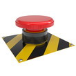 The red button on the base