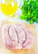 raw sausages