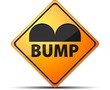 Bump warning sign