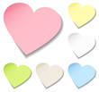 6 Stick Notes Hearts