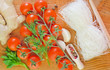 rice noodles and tomato