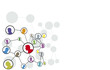 Vektor: réseau sociaux réseau sociaux