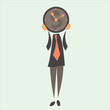 businessman and time