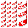 Arrows Set "Sale" Red