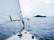 Yacht in the open sea