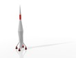 Cohete de largo alcance en 3D