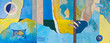 Original oil paintings. Triptych beautiful memories of summer.